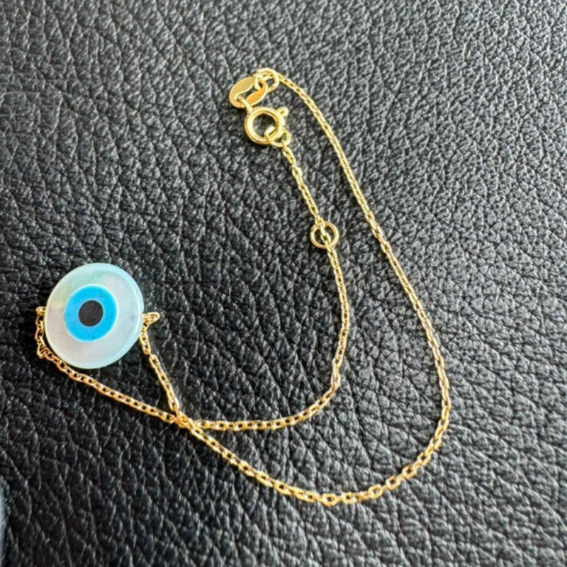 Pulseira Olho Grego em Ouro 18k